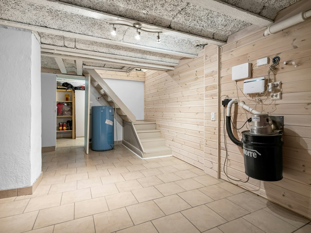 basement with utilities